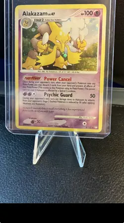 Alakazam Holo Rare Pokemon TCG Card 2/123 Mysterious Treasures 2007 - Image 1