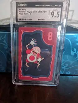 Pokemon 2022 Mr. Mime Pokemon Playing Cards Paper Safari CGC 9.5 Mint - Image 1