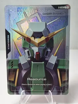 GUNDAM TCG CARD GAME - RESOURCE - Gundam Dynames - R-023 C+ FOIL ENGLISH GD03 - Image 1