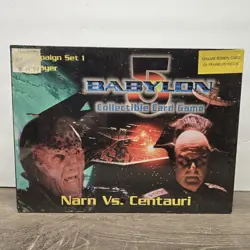 Babylon 5 CCG Campain sets 1997 NIB NOS Sealed Narn Vs Centauri - Image 1