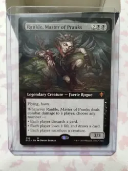 MTG - Rankle, Master of Pranks Extended Art Regular Mythic Mint - Image 1