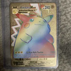Pokemon Pikachu VMAX 188/185 Vivid Voltage Full Art Rainbow Rare Secret Rare - Image 1