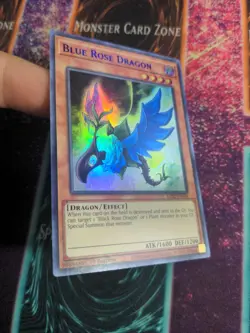 Yu-Gi-Oh! Blue Rose Dragon (Blue) LDS2-EN104 1st Edition Ultra Rare NM - Image 2