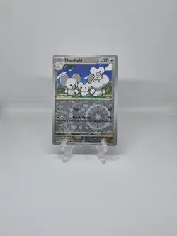 074/091 MAUSHOLD | UNCOMMON REVERSE HOLO | PALDEAN FATES POKEMON CARD - Image 1