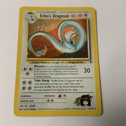 NM Pokemon Erikas Dragonair Holo - Gym Heroes 2000 - 4/132 - Image 1