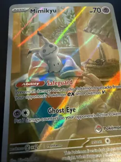 Pokemon TCG Mimikyu Scarlet & Violet Promo Pokemon Center LP - Image 2