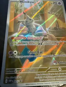 Pokemon TCG Mimikyu Scarlet & Violet Promo Pokemon Center LP - Image 3