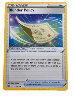 New: 2022 Pokemon TCG Blunder Policy 131 Brilliant Stars Regular Uncommon - Image 1