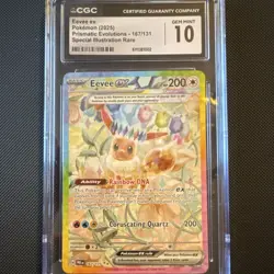 Pokemon Eevee ex CGC 10 Prismatic Evolutions 167/131 Special Illustration Rare - Image 1