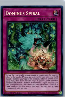 Yugioh Dominus Spiral DOOD-EN079 Doom of Dimensions 1st Edition Secret Rare NM - Image 1
