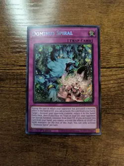 Dominus Spiral DOOD-EN079 Secret Rare Yugioh Doom of Dimensions TCG 1st Edition - Image 1