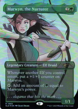 MTG Marwyn, the Nurturer (Rainbow Foil) (1960) | NM Foil | Secret Lair {SLD} - Image 2