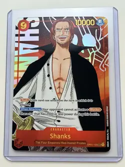 One Piece TCG Shanks SEC Parallel (OP01-120) Romance Dawn English/Near Mint - Image 3