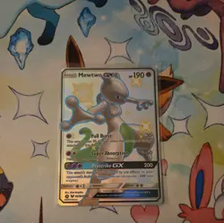 Mewtwo GX SV59/SV94 Pokemon Hidden Fates Holo Full Art Card pokemon tcg - Image 1