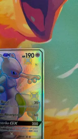 Mewtwo GX SV59/SV94 Pokemon Hidden Fates Holo Full Art Card - Image 2