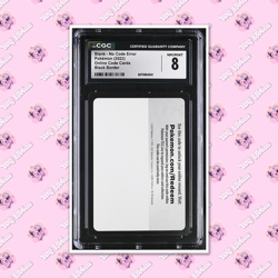 *ERROR CARD* CGC 8 Blank No Code Error Card Pokemon 2022 SWSH TCGKITTEN - Image 1
