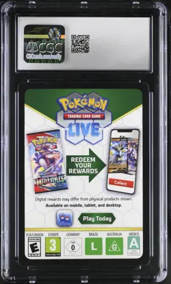 *ERROR CARD* CGC 8 Blank No Code Error Card Pokemon 2022 SWSH TCGKITTEN - Image 3