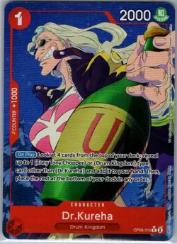 Dr.Kureha (Alt Art) OP08-015 English Two Legends - One Piece Card - NM - Image 1
