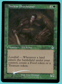 TIRELESS PROVISIONER FOIL RETRO FRAME MODERN HORIZONS 2 TIMESHIFTS H2R MTG 15 - Image 1