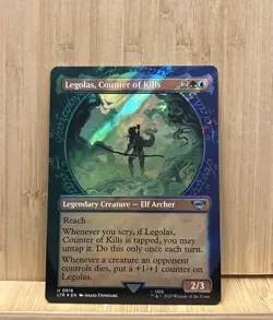 MTG LTR 0816 - “Legolas, Counter of Kills” - Showcase Art - SURGE FOIL - Image 1