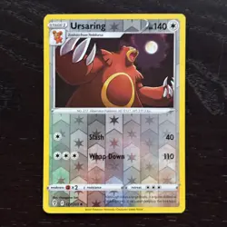 Ursaring 127/203 Pokemon Evolving Skies Sword & Shield Reverse Holo Uncommon NM - Image 1