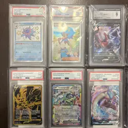 mixed pokemon card lot graded PSA And CGC 12 Pack - Image 1