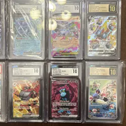 mixed pokemon card lot graded PSA And CGC 12 Pack - Image 2