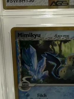 AGS 10 Gem Mint Mimikyu Holo SWSH136 Celebrations 25th Anniversary Pokemon - Image 3