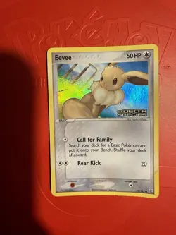 Eevee 69/113 Holo Delta Species Stamped - Played Card Pokemon TCG 2005 - Image 1