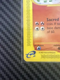 Ho-Oh #52 WOTC Black Star Promo “Pokemon Center NY” Stamped Card Rare!! - Image 5