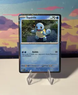 Scarlet and Violet 151 Pokemon Squirtle SVP 048 Holo Rare SVP Black Star Promo - Image 1