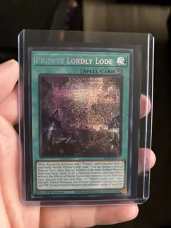 Primite Lordly Lode Prismatic Secret Rare MP25-EN114 Yu-Gi-Oh Card - Image 1