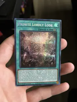 Primite Lordly Lode Prismatic Secret Rare MP25-EN114 Yu-Gi-Oh Card - Image 3
