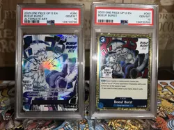 2025 ONE PIECE OP12-REGULAR & ALTERNATE ART #060 BOEUF BURST PSA 10 Sequential - Image 1
