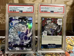 2025 ONE PIECE OP12-REGULAR & ALTERNATE ART #060 BOEUF BURST PSA 10 Sequential - Image 4