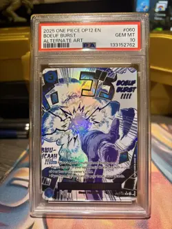 One Piece OP12-060 Boeuf Burst Alt Art Alternate Parallel English ENG EN PSA 10 - Image 1