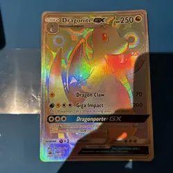 DRAGONITE GX SM156 JUMBO FULL ART RAINBOW RARE 2018 BLACK STAR PROMO POKEMON - Image 1