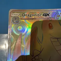 DRAGONITE GX SM156 JUMBO FULL ART RAINBOW RARE 2018 BLACK STAR PROMO POKEMON - Image 2