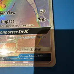 DRAGONITE GX SM156 JUMBO FULL ART RAINBOW RARE 2018 BLACK STAR PROMO POKEMON - Image 4