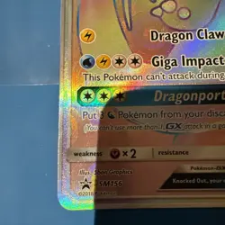DRAGONITE GX SM156 JUMBO FULL ART RAINBOW RARE 2018 BLACK STAR PROMO POKEMON - Image 5
