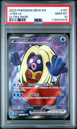 Jynx ex 191/165 Scarlet & Violet 151 Full Art Ultra Rare Pokemon TCG PSA 10 - Image 1
