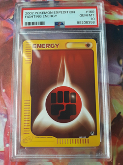 Pokemon TCG Expedition Fighting Energy #160 2002 PSA 10 Gem Mint - Image 1