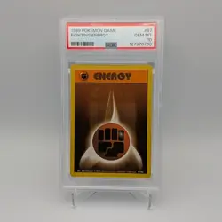 Fighting Energy 97/102 Base Set PSA 10 GEM MINT FRESH CERT Pokemon TCG WOTC 1999 - Image 1