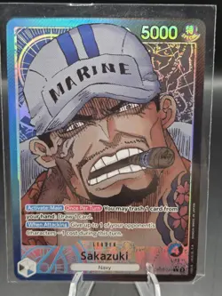 One Piece TCG Sakazuki Alt Art Leader OP05-041 Awakening of the New Era English - Image 1