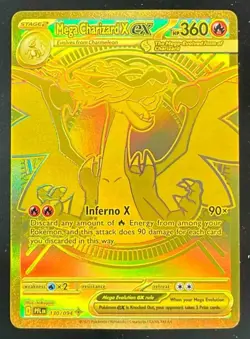 2025 Pokemon Phantasmal Flames #130/094 Mega Charizard X ex Mega Hyper Rare - Image 1