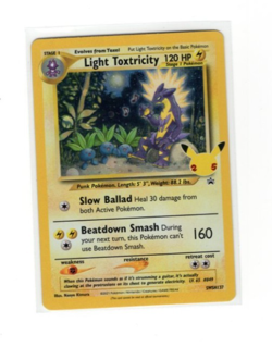 2021 Pokemon Celebrations Light Toxtricity PROMO SWSH137 - Image 1