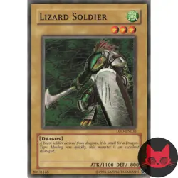 Yugioh Lizard Soldier LOD-EN038 Common NM - Image 1