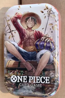 One Piece Tin Pack Set Vol. 2 Factory Sealed - Monkey D. Luffy Tin - Image 1