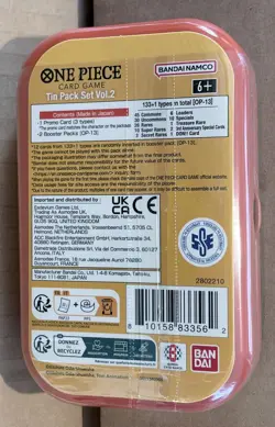 One Piece Tin Pack Set Vol. 2 Factory Sealed - Monkey D. Luffy Tin - Image 2