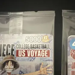 One Piece College Basketball US Voyage Monkey D. Luffy Promo Cards (2) top notch - Image 3